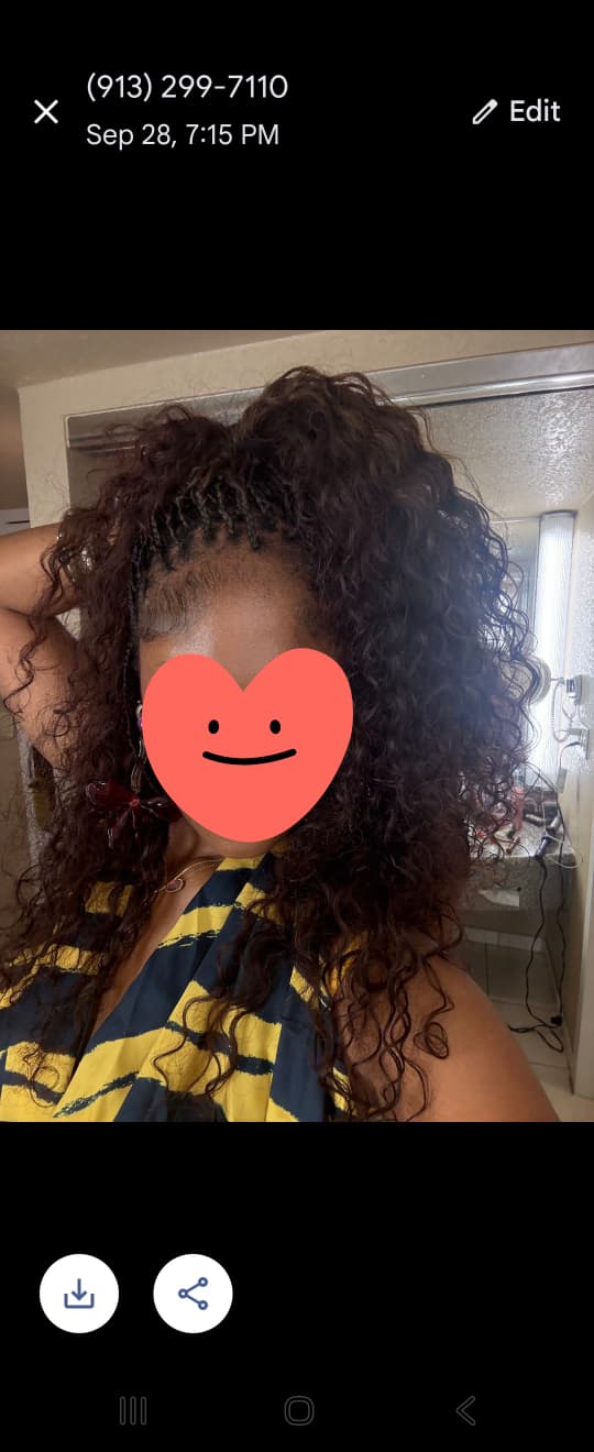 Long Reddish-Brown Braids